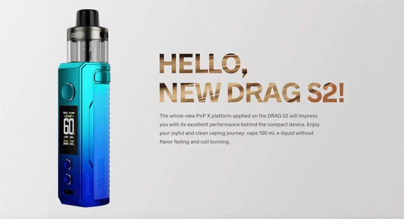 2 voopoo drag s2 pod vape kit desktop